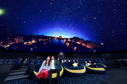 プラネタリウム“天空” in 東京スカイツリータウン｜コニカミノルタプラネタリウムの“三日月シート”をミネルバにて製作